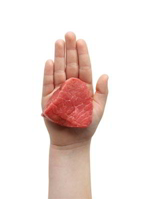 Carne roja 40-80 gramos